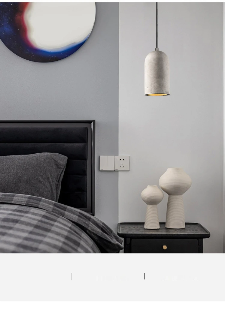 Modern LED Pendant Lights Simple Indoor Light Fixtures Restaurant Home Decor Lighting Dining Room Nordic Cement Hanging Lamps