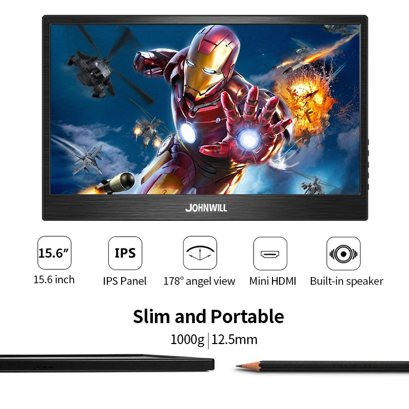 ޴  PC Ʈ ޴ PS4 ġ XBOX 1080p ӿ IPS ũ, 15.6 ġ 4K LCD HD CŸ ÷