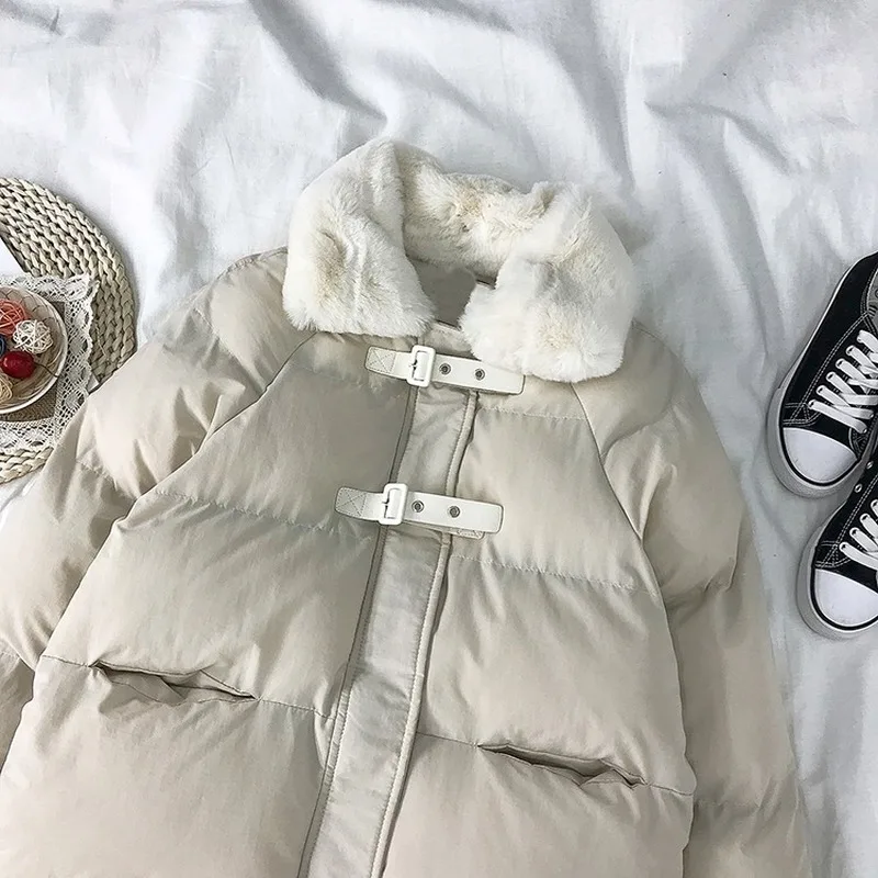 Gagarich Parkas зимний корейский стиль свободный плотный костюм с длинными рукавами Ropa De Invierno Para Mujer