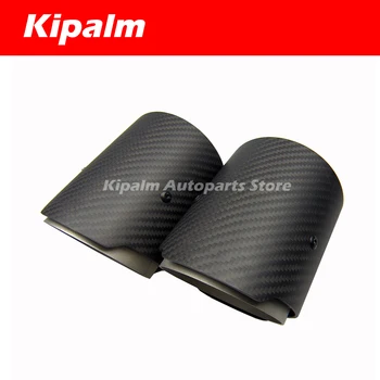 

2 Pieces Carbon Fiber Exhaut tips for BMW F87 M2 F80 M3 F82 F83 M4 Direct Fit Universal Fit Exhaust Tail Pipe Tip AK LOGO