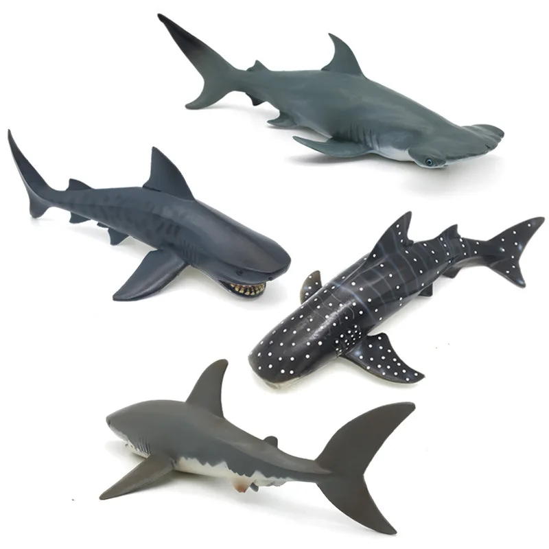 

Wealthy PVC Model Sharks Model Solid Tiger Shark Great White Whale Shark Hammerhead Shark Model Oceans Toy Wholesale