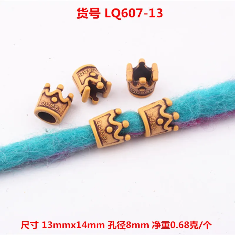 10 pcs/set Hair Jewelry Braid Rings Decoration Pendants Dreadlocks Beads Cuffs Rings Imitation Wood Plastic Beading Accessories