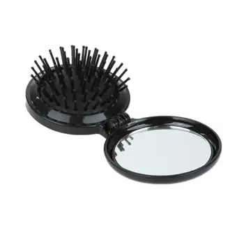 

1pcs Mirror Travel Folding Hair Brush Comb & Makeup Mirror Foldable Pocket Easy-take Comb Fashion Travel Accessory Hot Cosmetic
