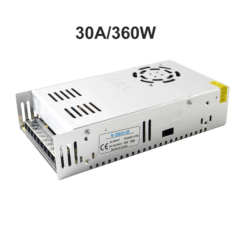 12V 30A DIDIHOU DC 12V светильник ing трансформаторы импульсный источник питания Модуль Драйвер адаптер светодиодные ленты светильник - Цвет: 12V 30A