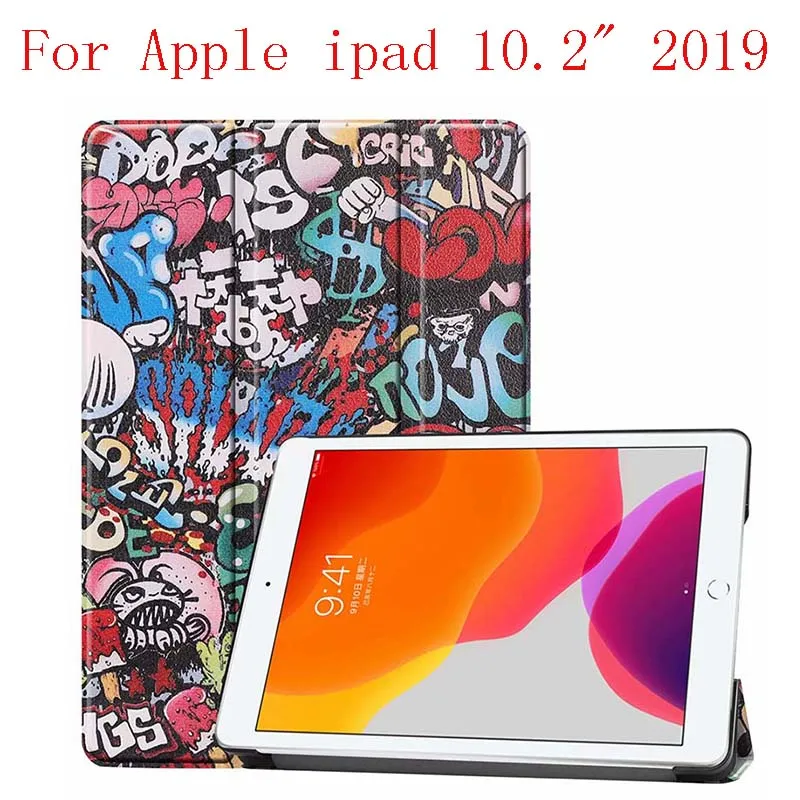 Картина кожаный чехол Стенд элегантный чехол Магнит чехол для Apple ipad 10," чехол для планшета 10 шт/партия