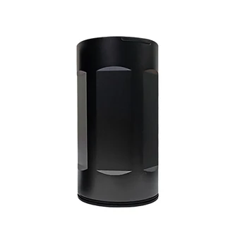 

1PC Aluminum Alloy Car Ashtray Universal Garbage Can Cylinder Auto Cigar Ash Tray (Black)