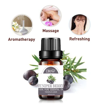 

Elite99 10ml Juniper Berry Essential Oils for Aromatherapy Body Massage Oil Relieve Stress Refreshing Flower Fruit Essential Oil