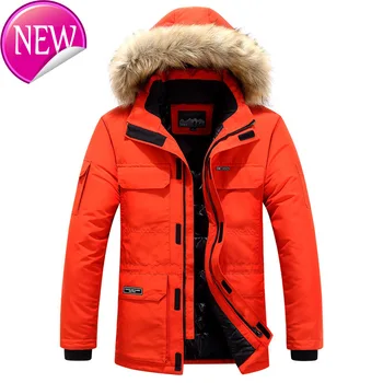 

Winter Thick Warm Jacket Men's Hooded Real Fur Waterproof Casual Long Padded Parkas Men Cotton Coat Plus Size 4XL 5XL 6XL