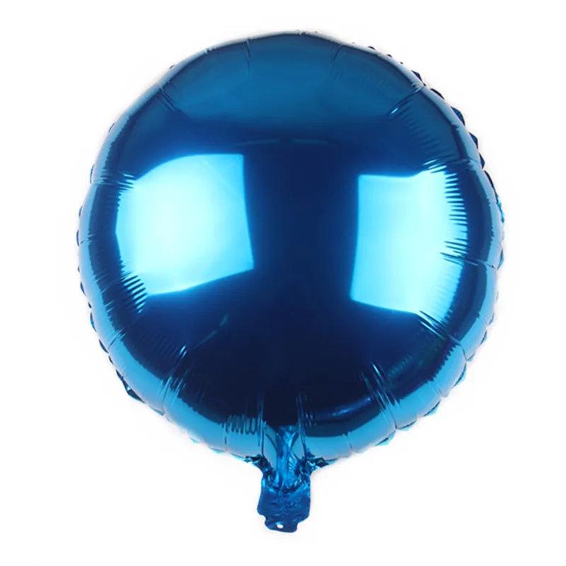 18-Inch Circle Light Board Monochrome Aluminum Film Balloon Solid Color Wedding Party Holiday Decorative Balloon