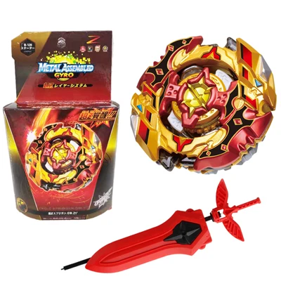 Mksafn лопасти гироскопа Bable Bables GT Metal Fusion God spinning top Toys с левым и правым мечом Ripcord Launcher в коробке - Цвет: B-128