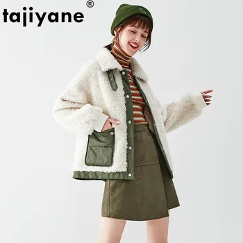 

Autumn Winter Coat Women Clothes 2019 Streetwear Real Fur Coat Korean Vintage Wool Jacket Sheep Shearling Women Tops ZT3334