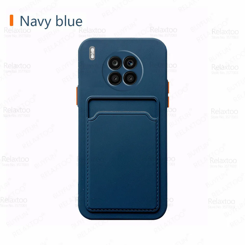 Silicone Soft Protection Cover For Huawei Nova 8i Case Huawey Hauwei Nova8i 8 i Camera Shockproof Card Wallet Phone Fundas Coque leather phone wallet Cases & Covers