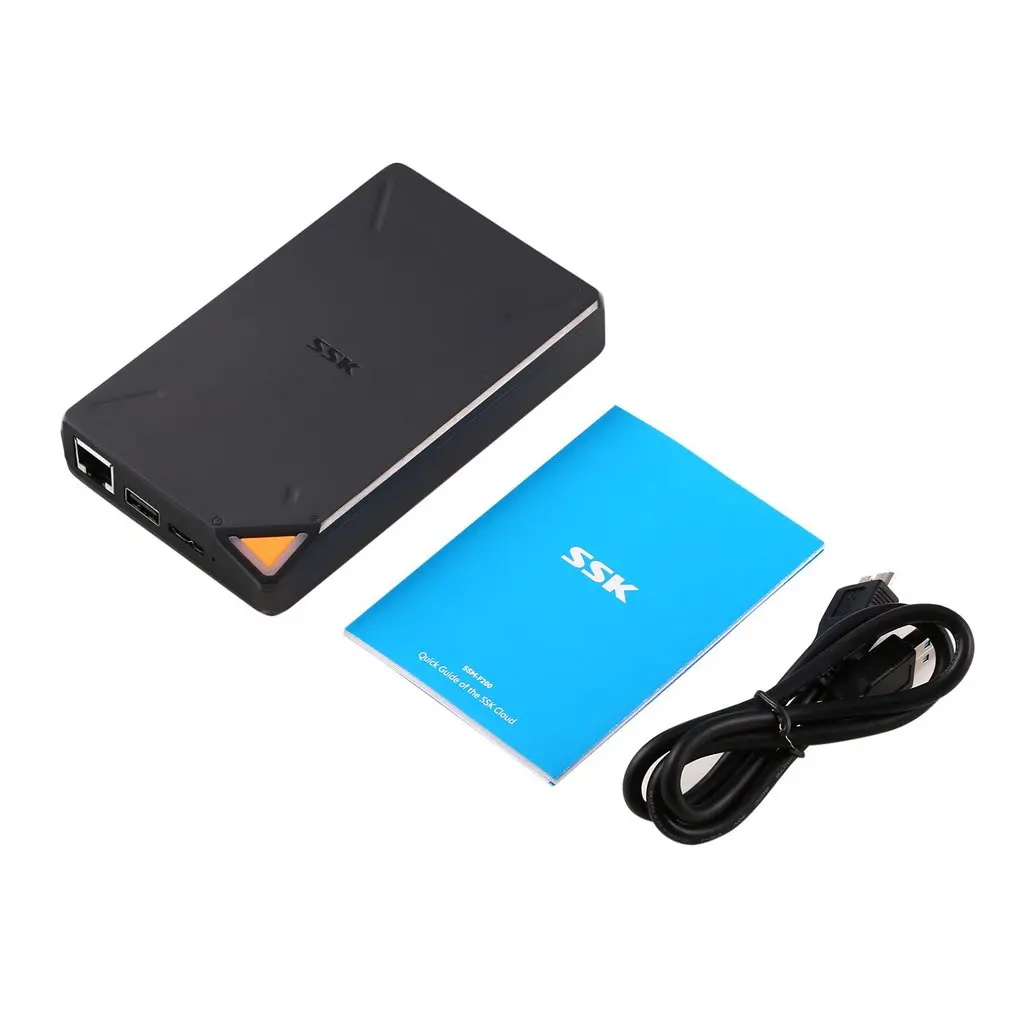 

SSK SSM F200 Portable USB3.0 Smart Wifi Storage 1TB Built-in 2.5inch Storage 300Mbps Remote Access APP Operation for IOS