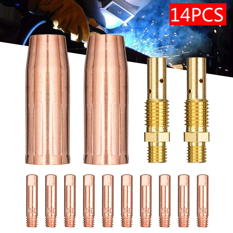 Набор аксессуаров для сварочных горелок комплект наконечников Mig Welder Torch Tweco Mini /1