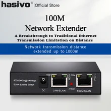 PoE сетевой коммутатор Ethernet PoE удлинитель 500/1000 м 1 порт 10/100M Rj45 вход 1 порт 10/100M Rj45 выход