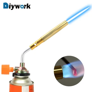 

DIYWORK Welding Torch Flamethrower Burner Flame Gun Hand Ignition Camping Welding BBQ ToolPortable Butane Gas Blow Torch