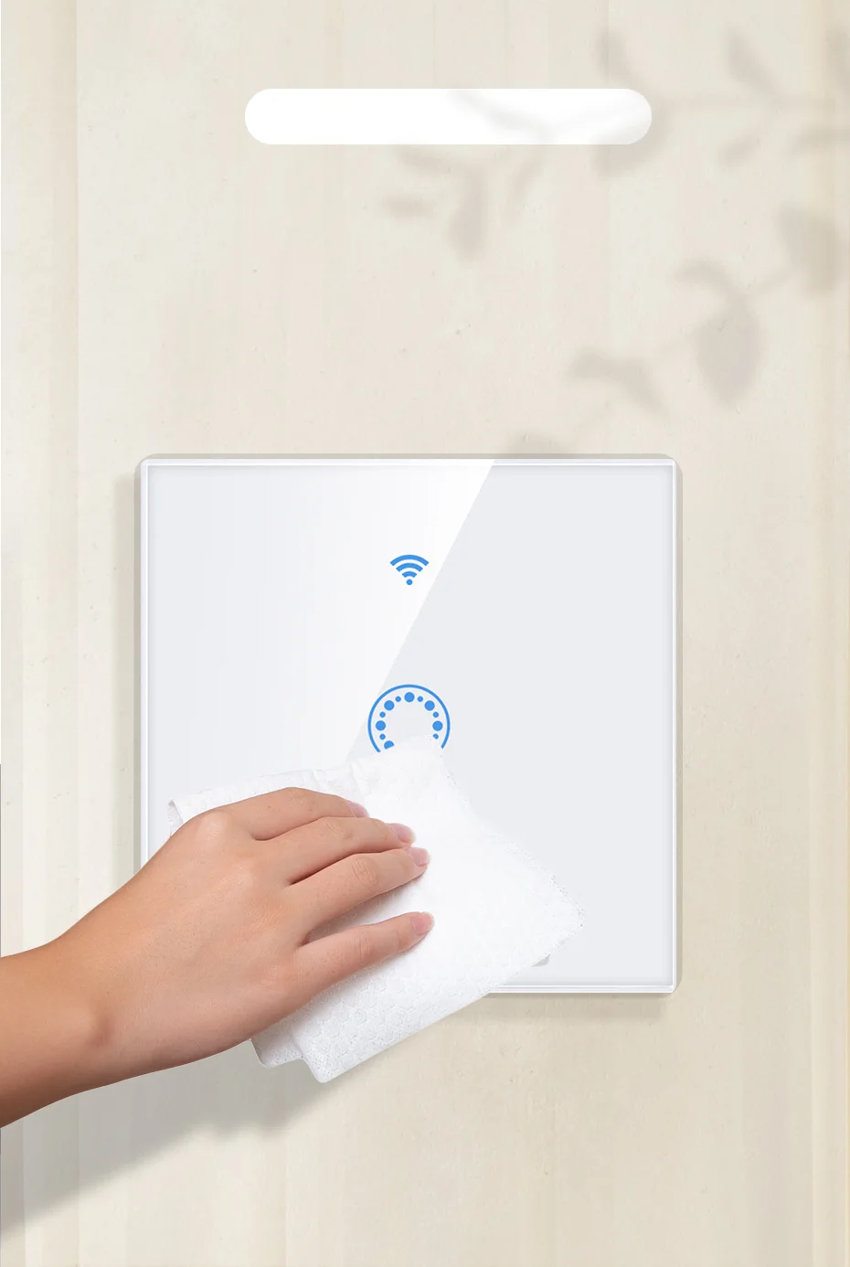 Стандарт ЕС Tuya/Smart Life/ewelink 1/2 банда 1 способ WiFi настенный светильник сенсорный переключатель для Google Home Amazon Alexa Голосовое управление