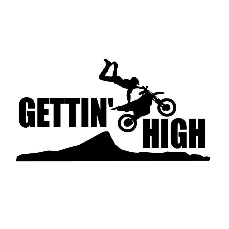 

Off road Car Stickers Accessories gettin high Dirt Bike Motorcycle SUVs Bumper Laptop jdm Car Styling