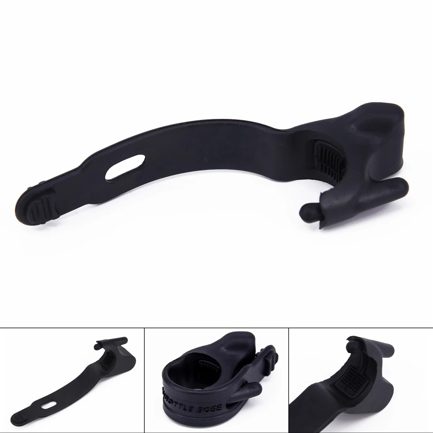 

Black Hand Grip Control Assist Oiling Throttle Rubber Booster Durable Useful 1pc Universal
