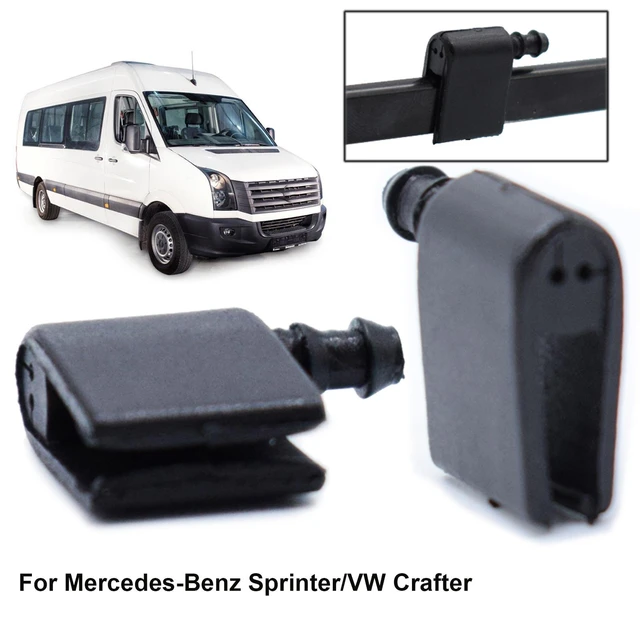 2PCS Für Mercedes Für Benz Sprinter II 2006 - 2018 Windschutzscheibe Washer  Düse Wischer Set Wasser Jet Außen Auto zubehör - AliExpress
