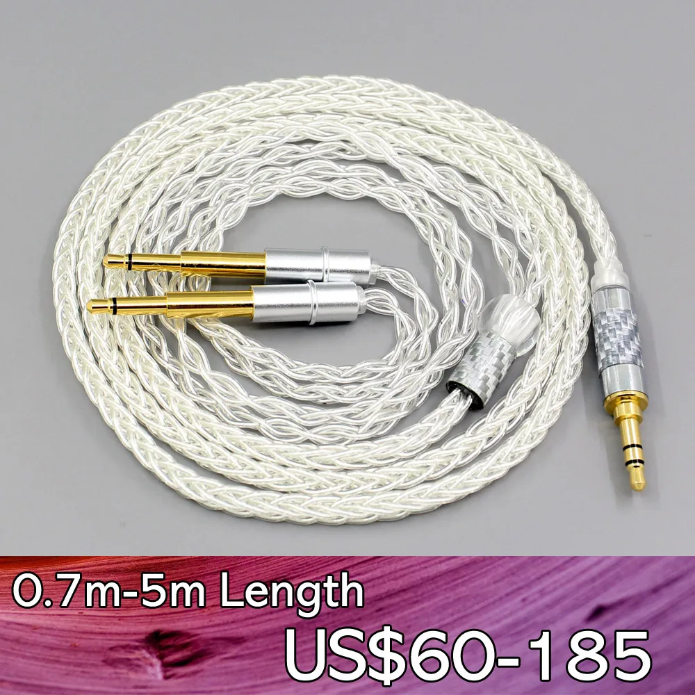 LN007704 6 5 мм 4 XLR Сделано в Китае 99% чистого серебра 8 сердечника кабеля наушников для