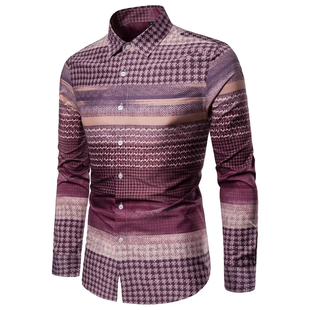 

Are you sure not to click in and see Mens Ethnic Style Vintage Printing Slim Long Sleeve Dress Shirt Blouse Tops dropshipping