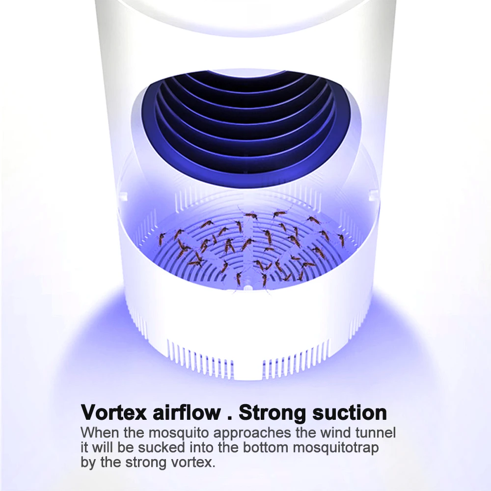 Светодиодный светильник против комаров Жук Zapper UV с питанием от USB фотокаталитическая ловушка для комаров лампа вредитель средство от насекомых ночник для ребенка