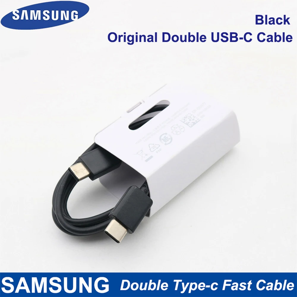 Samsung Original 45W Super Fast Charger Double Type-C Cable For Galaxy Note 10 Plus Note 10+ 5G USB C Fast Charging Wall Charger baseus 65w Chargers