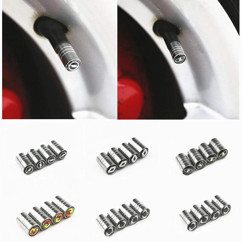 4 шт. автомобильный значок вентиль шины колеса колпачок пыли для Opel Lada Dacia Renault Ssangyong Saab Daewoo Lifan аксессуары