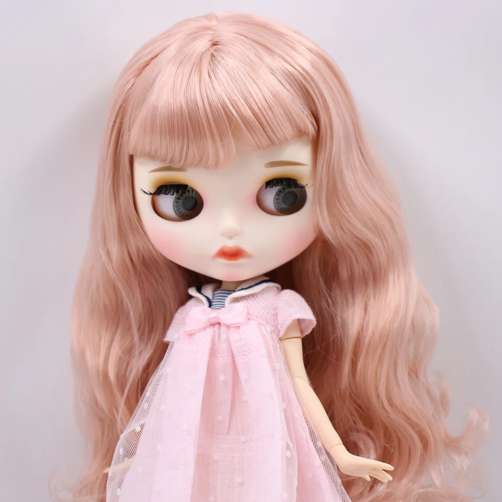 Fiona – Premium Custom Neo Blythe Doll with Pink Hair, White Skin & Matte Pouty Face 1