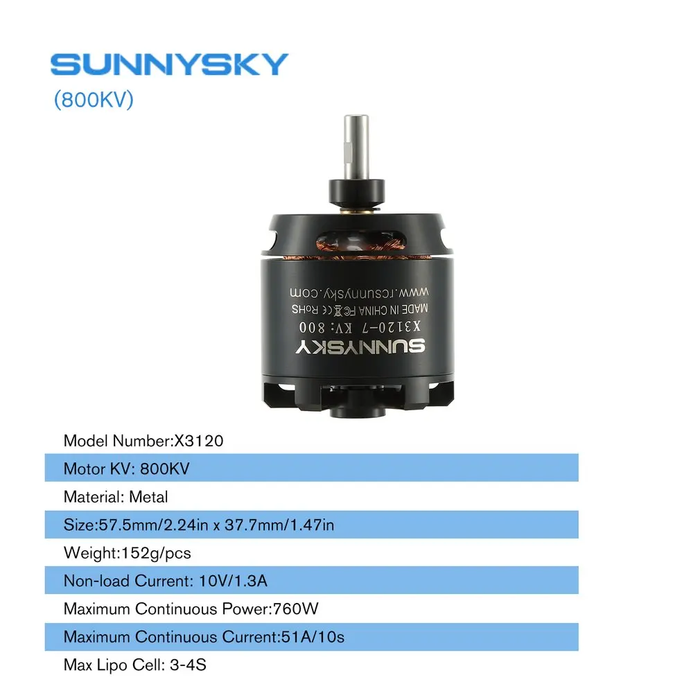 SUNNYSKY X3120 800KV/1100KV бесщеточный двигатель для неподвижного крыла 3D RC Дрон Вертолет Самолет Запчасти Аксессуары