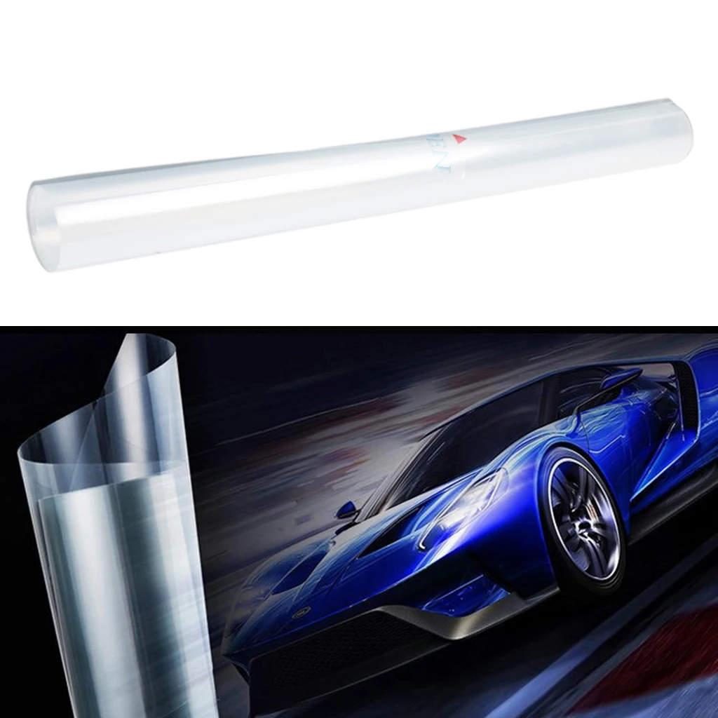 Glossy PVC Paint Protection Surface Protector Film Anti-Scratches 30cmx300cm