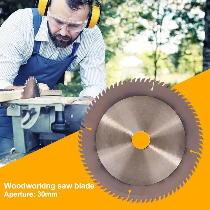 

80 Teeth Saw Blade Circular Cutting Disc Blade Wood Slotted Sharp Wear Resistance Durable Fine Workmanship Grinder Rotary Tool