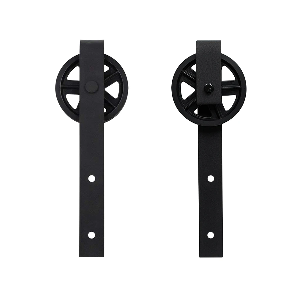 Antique Big Rollers Sliding barn door hardware Steel Sliding Barn Wood Door Hardware Kit Closet Set Roller for Interior Sliding Door(not include track)