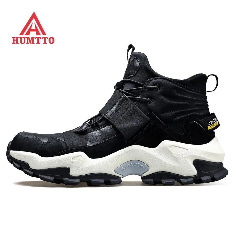 

HUMTTO Men's Outdoor Leather Hiking Trekking Shoes Boots Sneakers For Men Sports Climbing Mountain Toursim Shoes Boots Man
