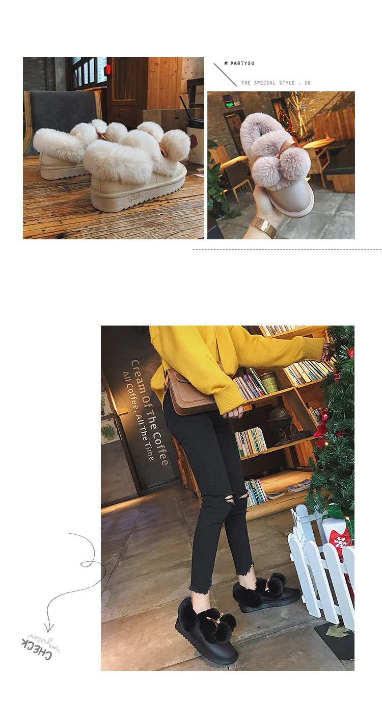 LazySeal; женские зимние ботинки с круглым носком; женские ботинки из мягкой кожи; теплые плюшевые женские ботильоны; женская модная повседневная обувь