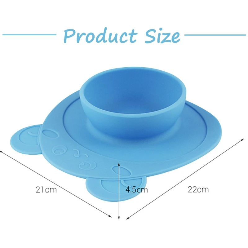 Силиконовый поднос, твердая миска для кормления, игрушка для кормления, детский пищевой контейнер, Детская салфетка под приборы, присоска