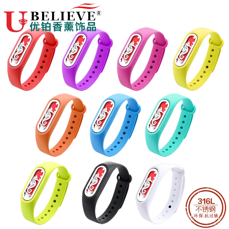 

Summer Kid Adjustable Mosquito Repellent Bracelet Essential Oil Diffuser Bracelet Children Men Women Silicone Bracelet