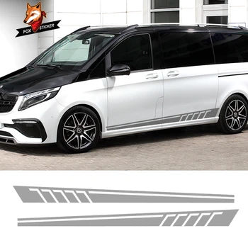 

Car Vinyl Graphics Racing Side Stripes Logos Decals Stickers Accessaries for Mercedes C Class Vito Viano