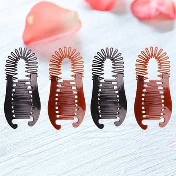 

4 pcs Banana Hair Clips Creative Vertical Hairpins Hair Comb Hair Accessories for Girls