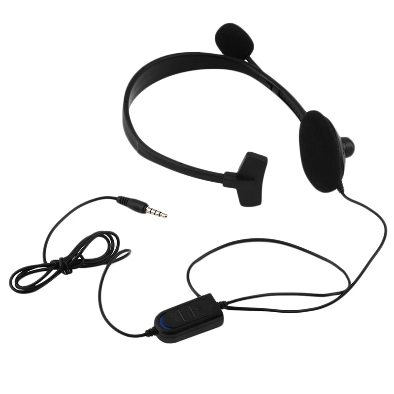 AABB-3.5mm Jack проводные наушники Игровые наушники односторонняя игровая гарнитура с шумоподавлением с микрофоном для PS4 игровой ПК