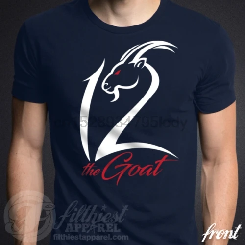 The GOAT 12 футболка том Брейди футбольный болельщик смешная |