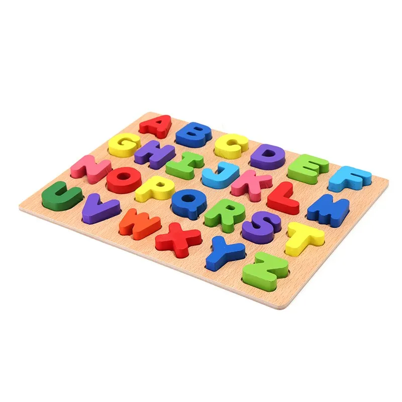 Wooden Puzzle educative toys Letters&Numbers Matching Puzzle Toy Kids Educational Alphabet toys for Children Gift