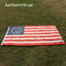 aerxemrbrae flag150x90см флаг США двухсторонний Печатный полиэстер 13 звезд США 1777 Американский Betsy Ross флаг