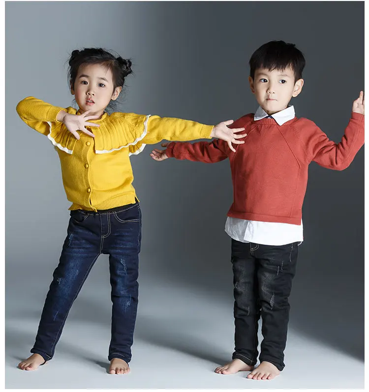 Winter New Style Fashion Parent And Child Cowboy down Pants GIRL'S Leggings Crawler Baby Men And Women 8017