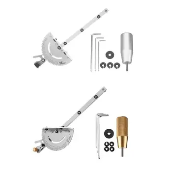 

0-90 Degree Push Bar 450mm Angle Miter Gauge Sawing Assembly Ruler Aluminum Alloy/Brass Handle Practical for Woodworking Tool