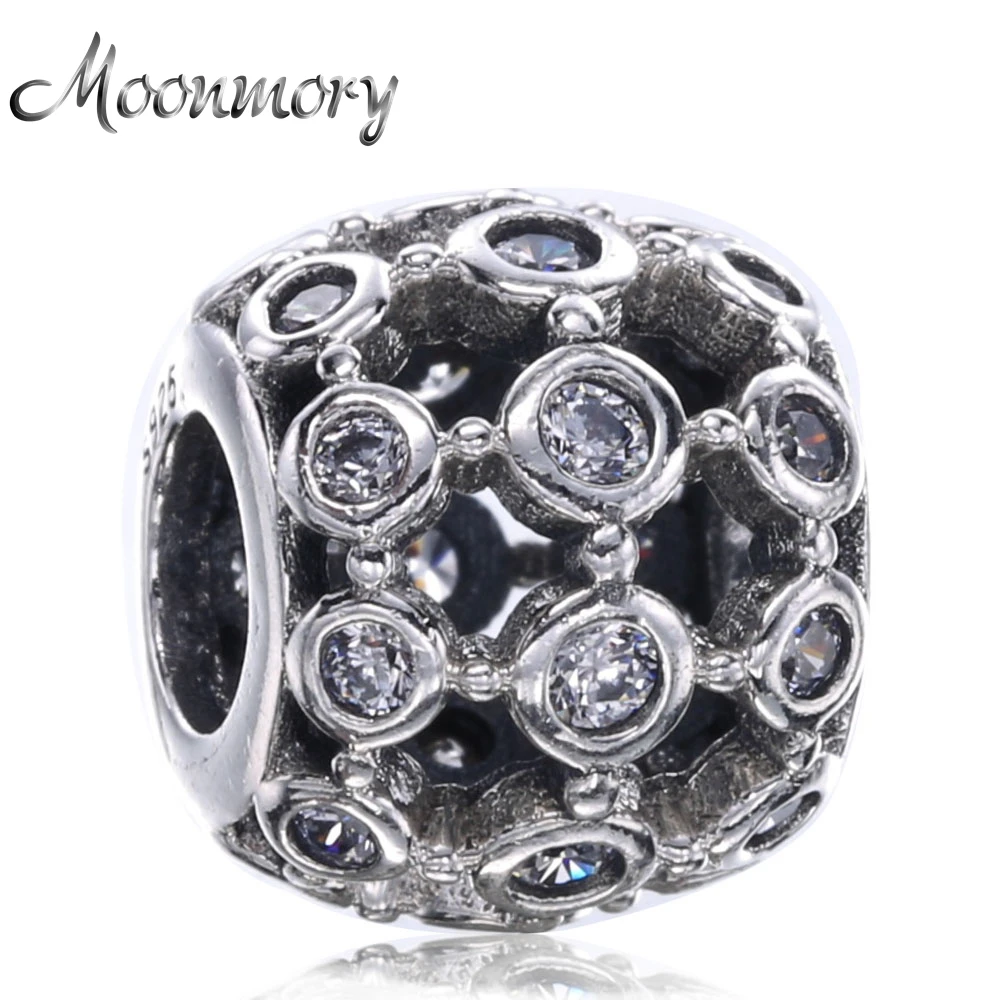 Moonmory 2020 год европейский стиль Стерлинговое Серебро 925 пробы круглые шармы бусины