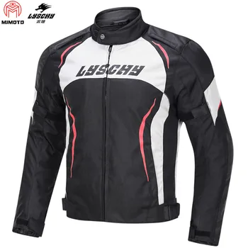

LYSCHY 2020 Summer New Motorcycle Jacket Waterproof Moto Jacket Protective Gear Motorbike Motocross Riding Jacket Chaqueta 5XL