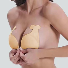 Самоклеющийся бюстгальтер без бретелек, самоклеющиеся накладки на соски для груди, многоразовые силиконовые невидимые подушечки для нижнего белья, увеличивающие объем бюстгальтера с эффектом пуш-ап