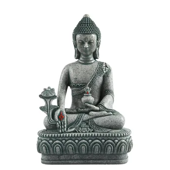 

Meditation Buddha Statue Sculpture Handmade Statue Meditation Miniature Decoration Statue Feng Shui Home Accessories Resin Decor